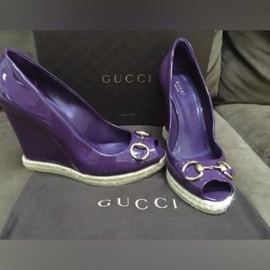 New Gucci wedges size 42